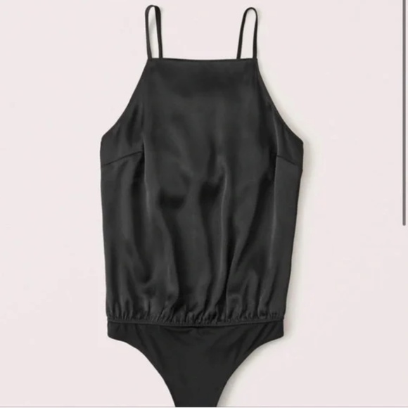 Abercrombie Open Back Bodysuit Black - Picture 3 of 6